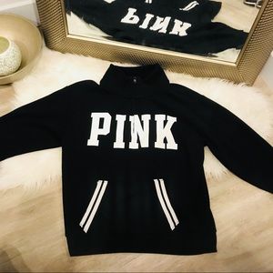PINK half zip pullover
